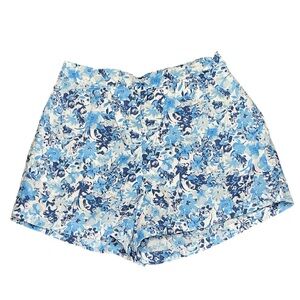 Abercrombie & Fitch Women’s Blue Floral Lined Shorts Size M